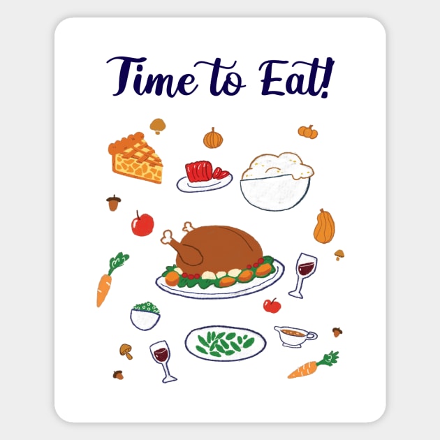 Thanksgiving dinner Sticker by Potato_pinkie_pie